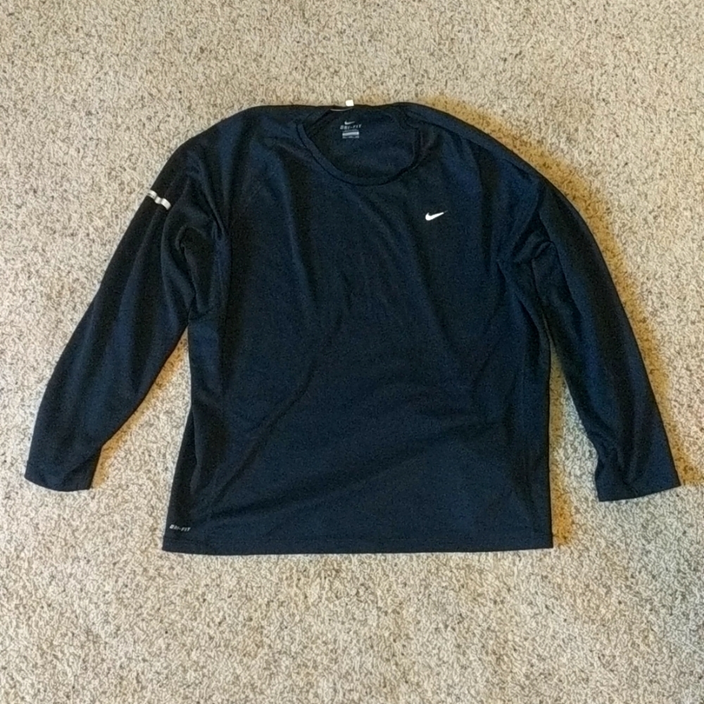 Nike miler dri-fit black long sleeve